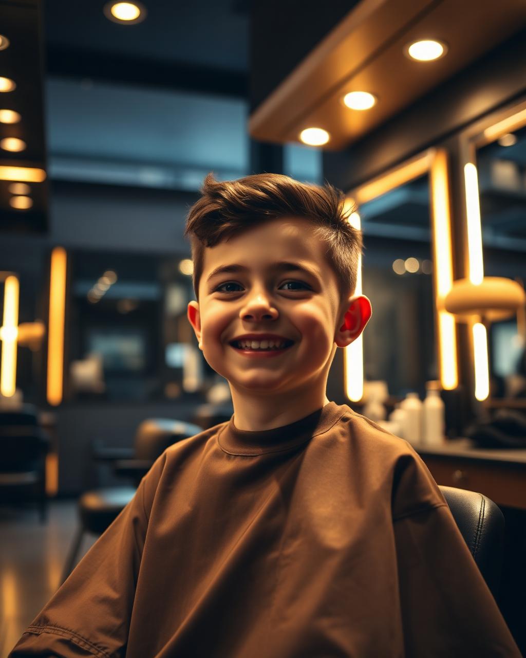 Kid's haircut at LUXE Barbershop